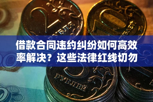 北京借款合同违约纠纷如何高效率解决？这些法律红线切勿触碰