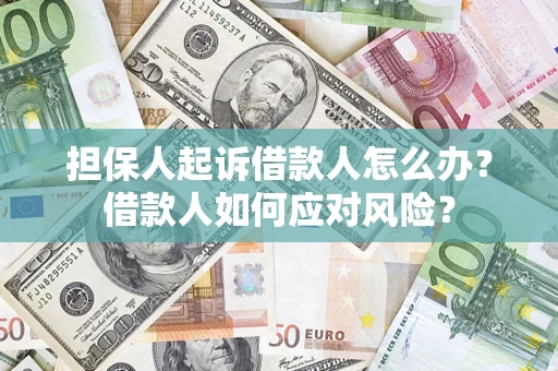 北京担保人起诉借款人怎么办？借款人如何应对风险？